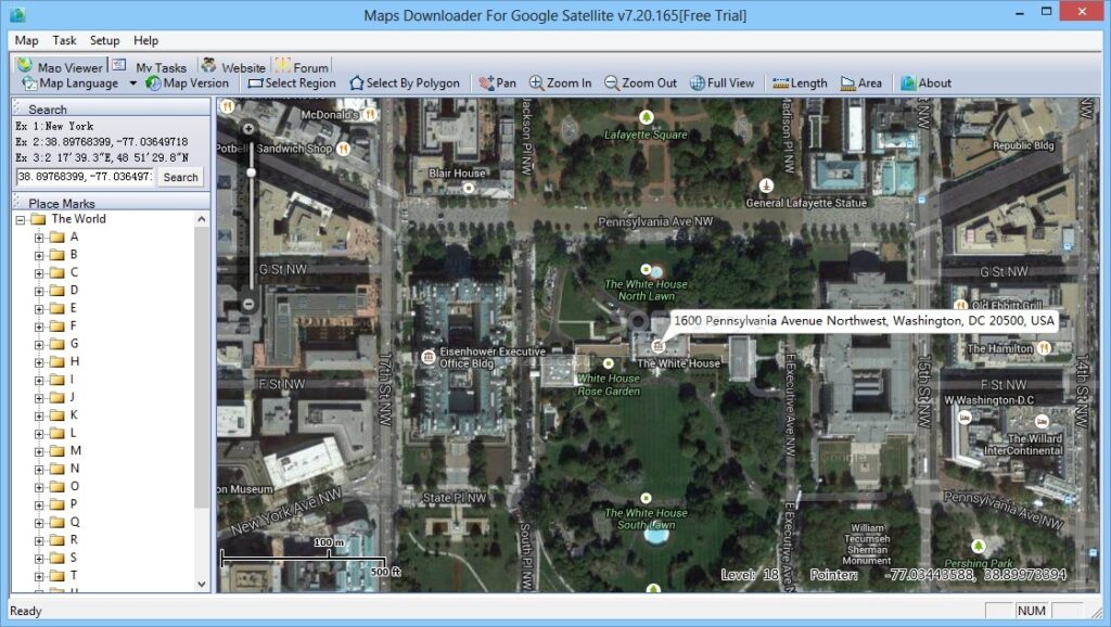 google satellite maps downloader